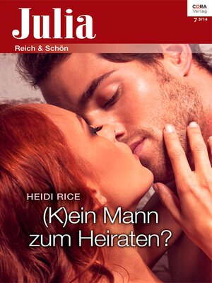 cover image of (K)ein Mann zum Heiraten?